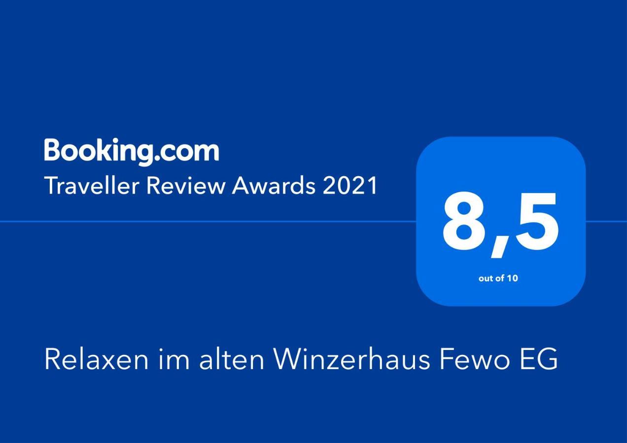 Relaxen im alten Winzerhaus Fewo EG Rech Exterior foto